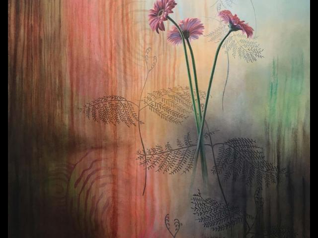 Acrylic and Oil on Canvas • 36