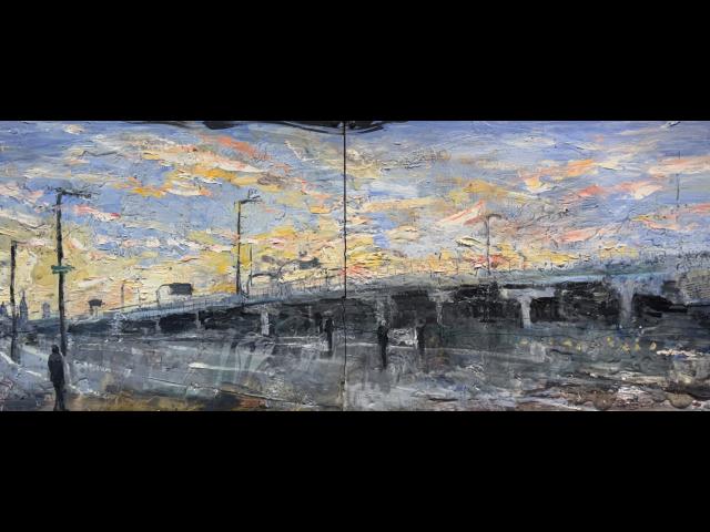 Oil on panel w/ epoxy • 17 ½