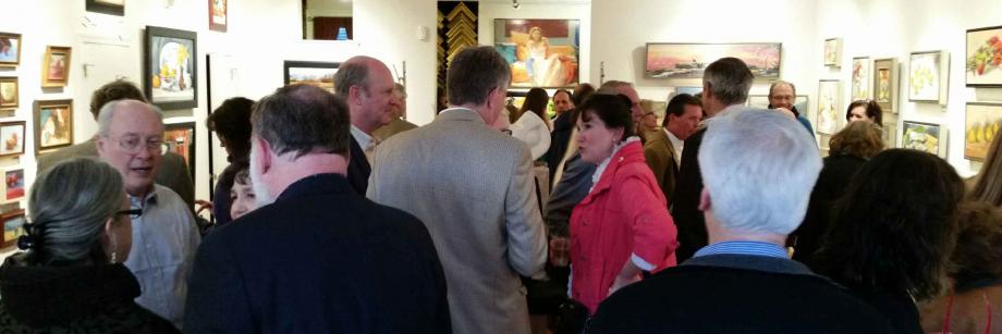 Full House at the Artists' Reception